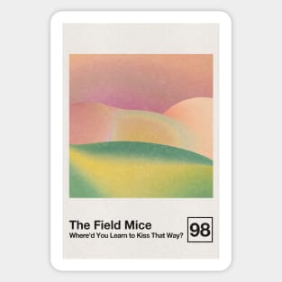 The Field Mice / Minimalist Graphic Poster Art Design Sticker